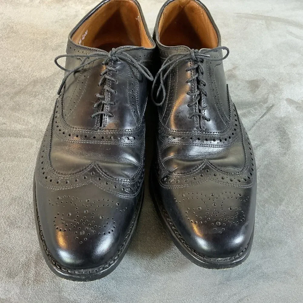 McAllister Allen Edmonds 13 2A Narrow Men’s Black Leather Dress Shoes Oxfords